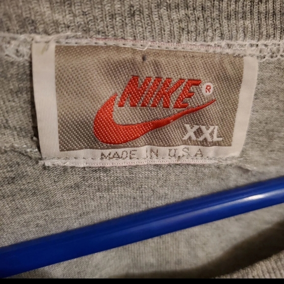 Vintage mens 80s 90s y2k Nike t-shirt gray xxl - Picture 5 of 5